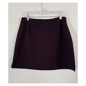 VTG The Limited Sz 10 Perfect Black Mini Skirt Side Vents 90s Grunge Minimalist